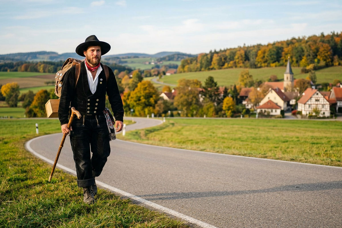 Zimmerer auf Zunftreise